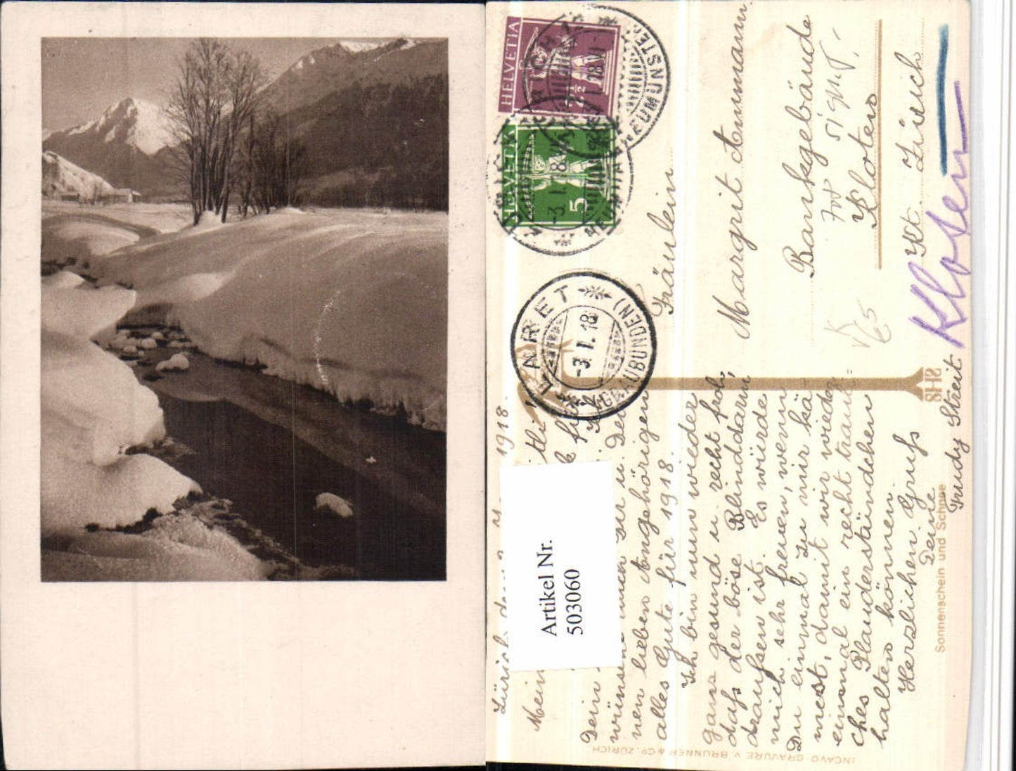 503060,Fotokunst D. Mischol Schiers Sonnenschein u. Schnee pub Brunner & Co