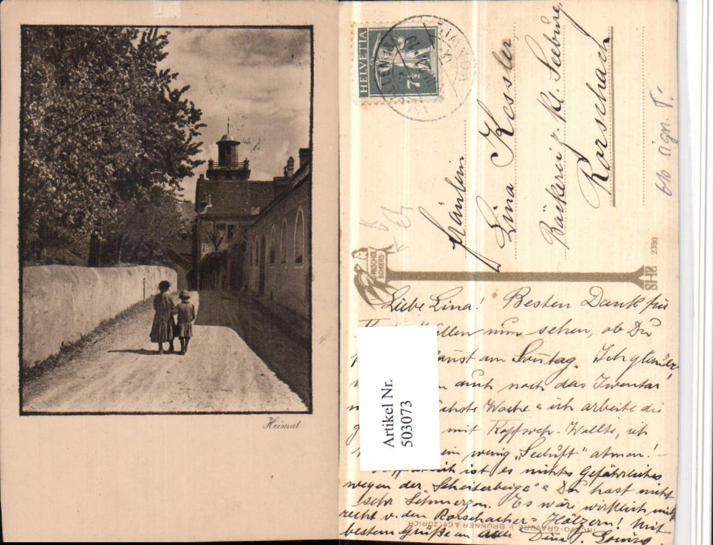 503073,Fotokunst D. Mischol Schiers 2350 Straßenansicht pub Brunner & Co