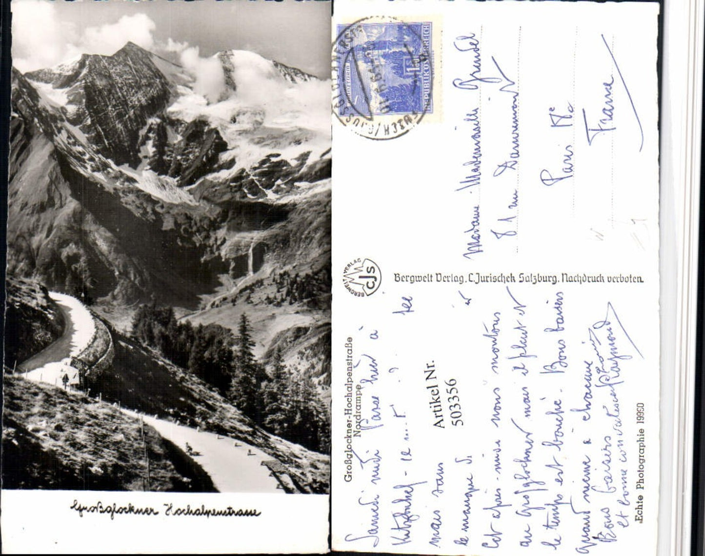 503356,Großglockner Hochalpenstraße Nordrampe b. Heiligenblut Bergkulisse