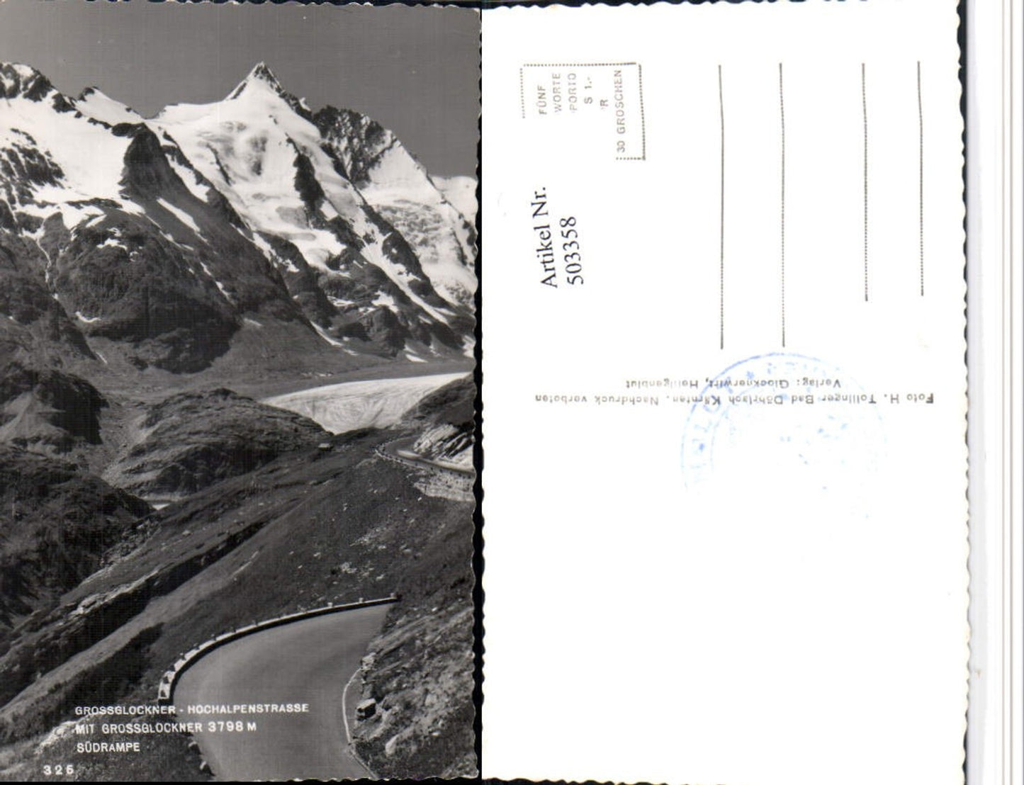 503358,Großglockner Hochalpenstraße b. Heiligenblut Bergkulisse