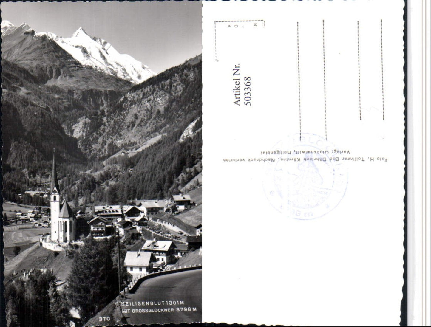 503368,Heiligenblut Totale m. Großglockner Bergkulisse