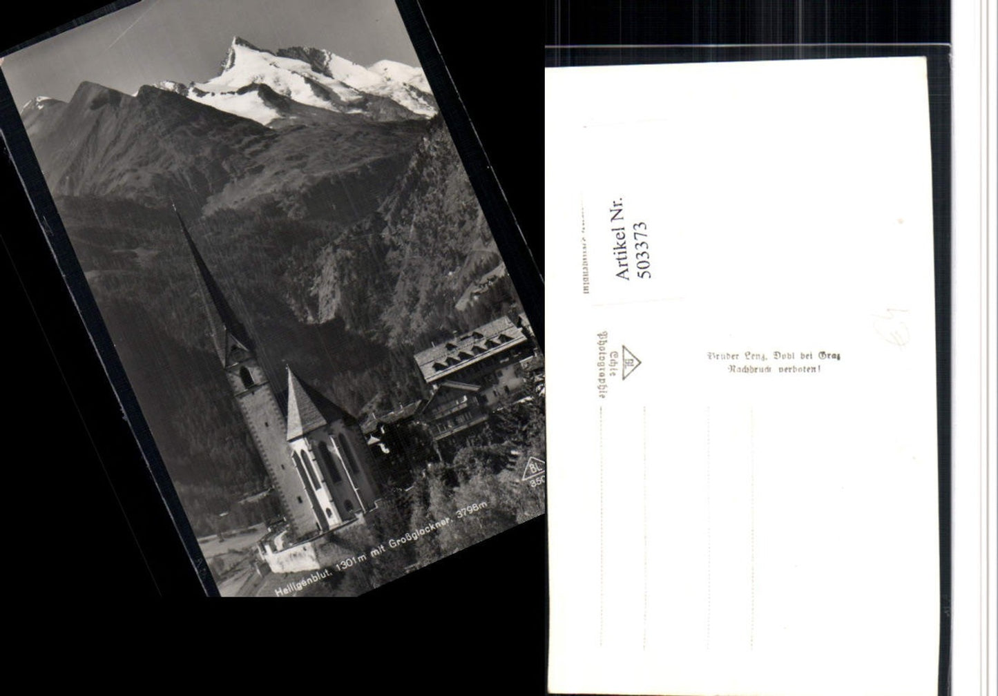 503373,Heiligenblut Kirche m. Großglockner Bergkulisse