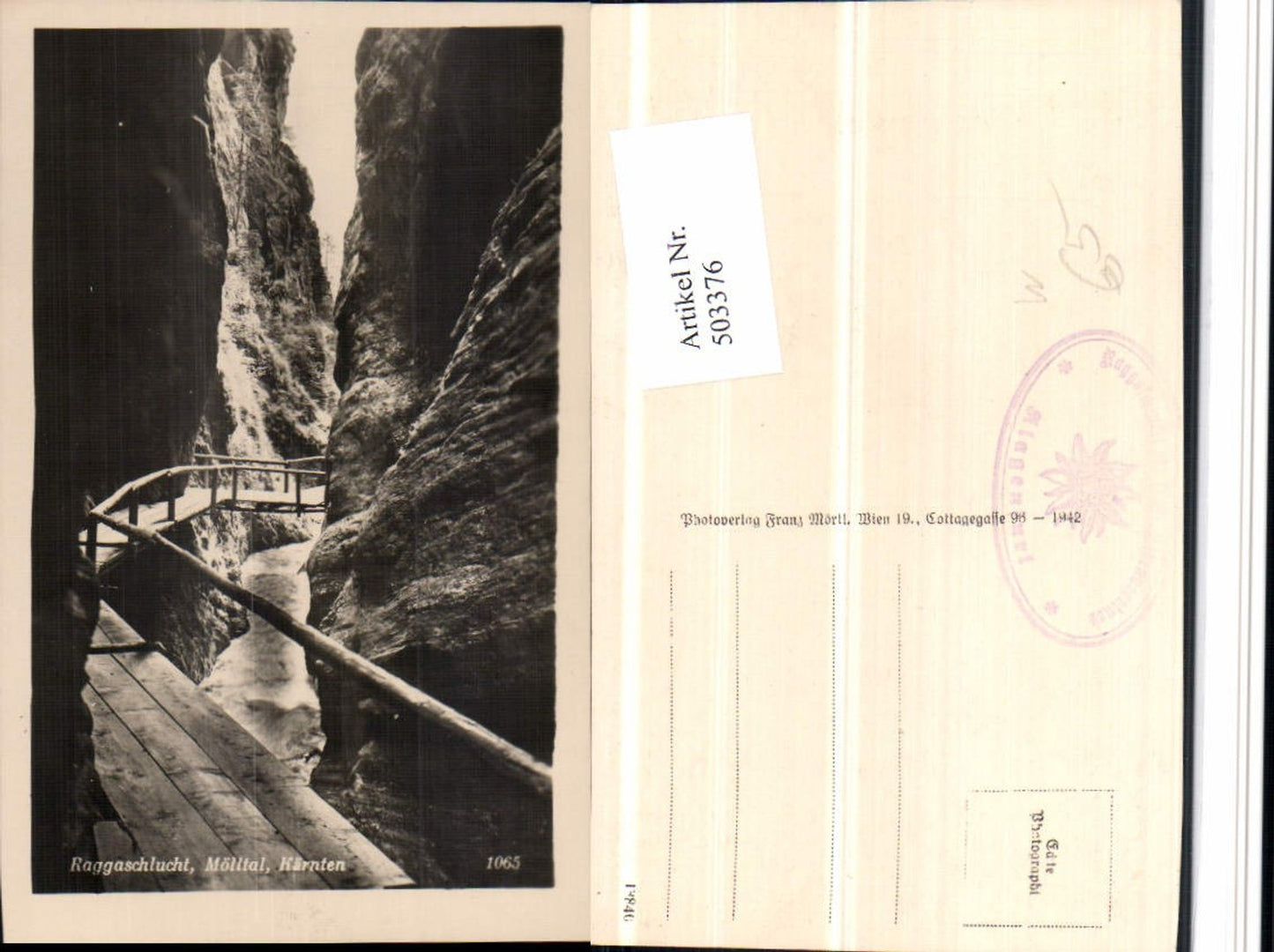 503376,Raggaschlucht im Mölltal b. Flattach