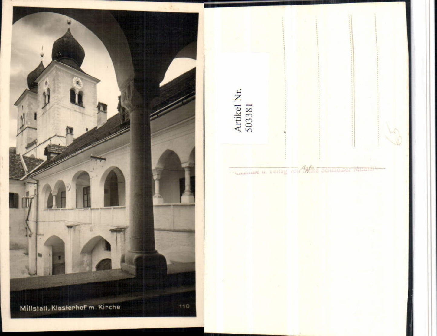 503381,Millstatt am See Klosterhof m. Kirche Arkaden