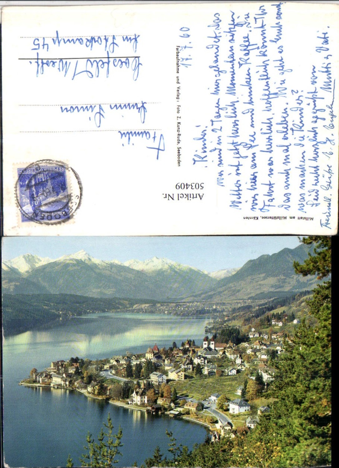 503409,Millstatt am Millstättersee Totale Bergkulisse