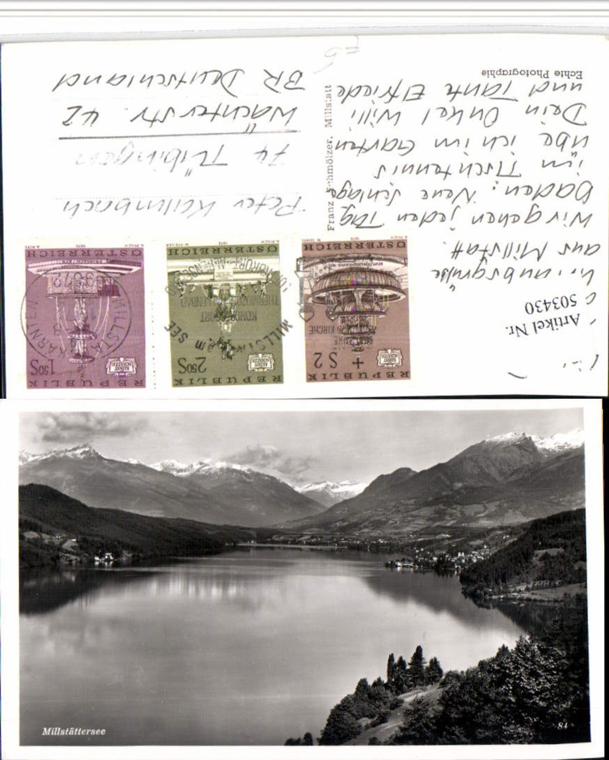 503430,Millstättersee See b. Millstatt Bergkulisse