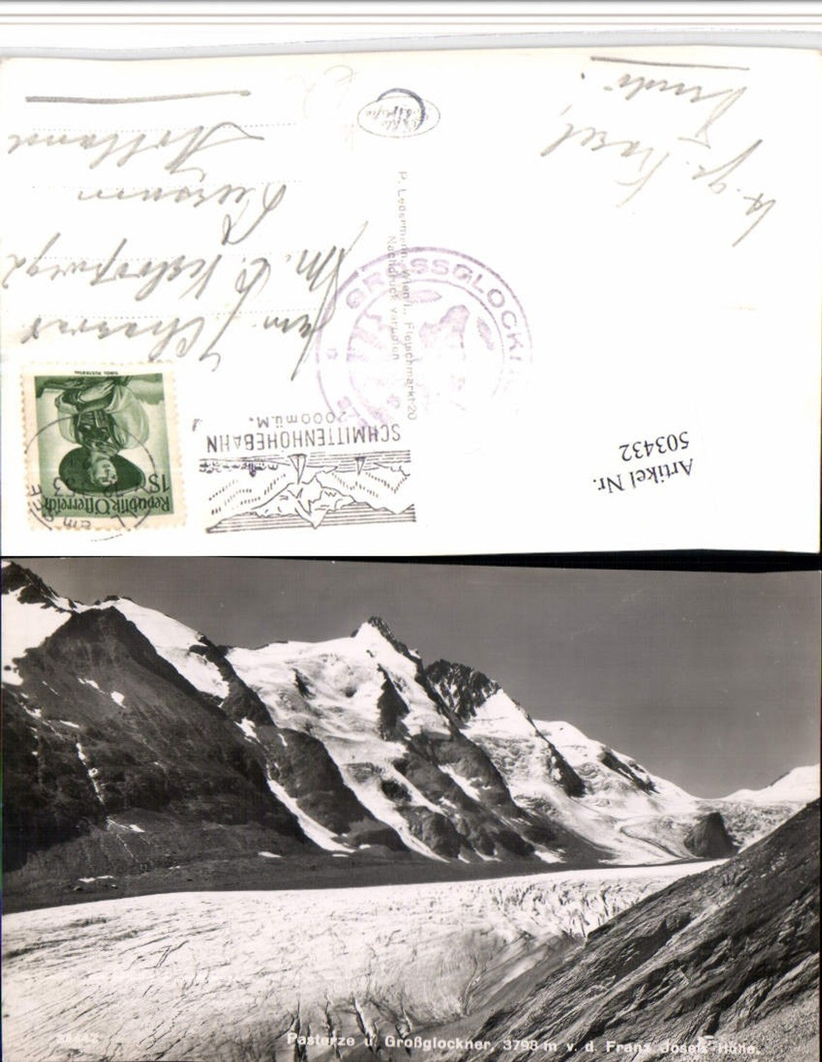 503432,Pasterze u. Großglockner b. Heiligenblut Bergkulisse