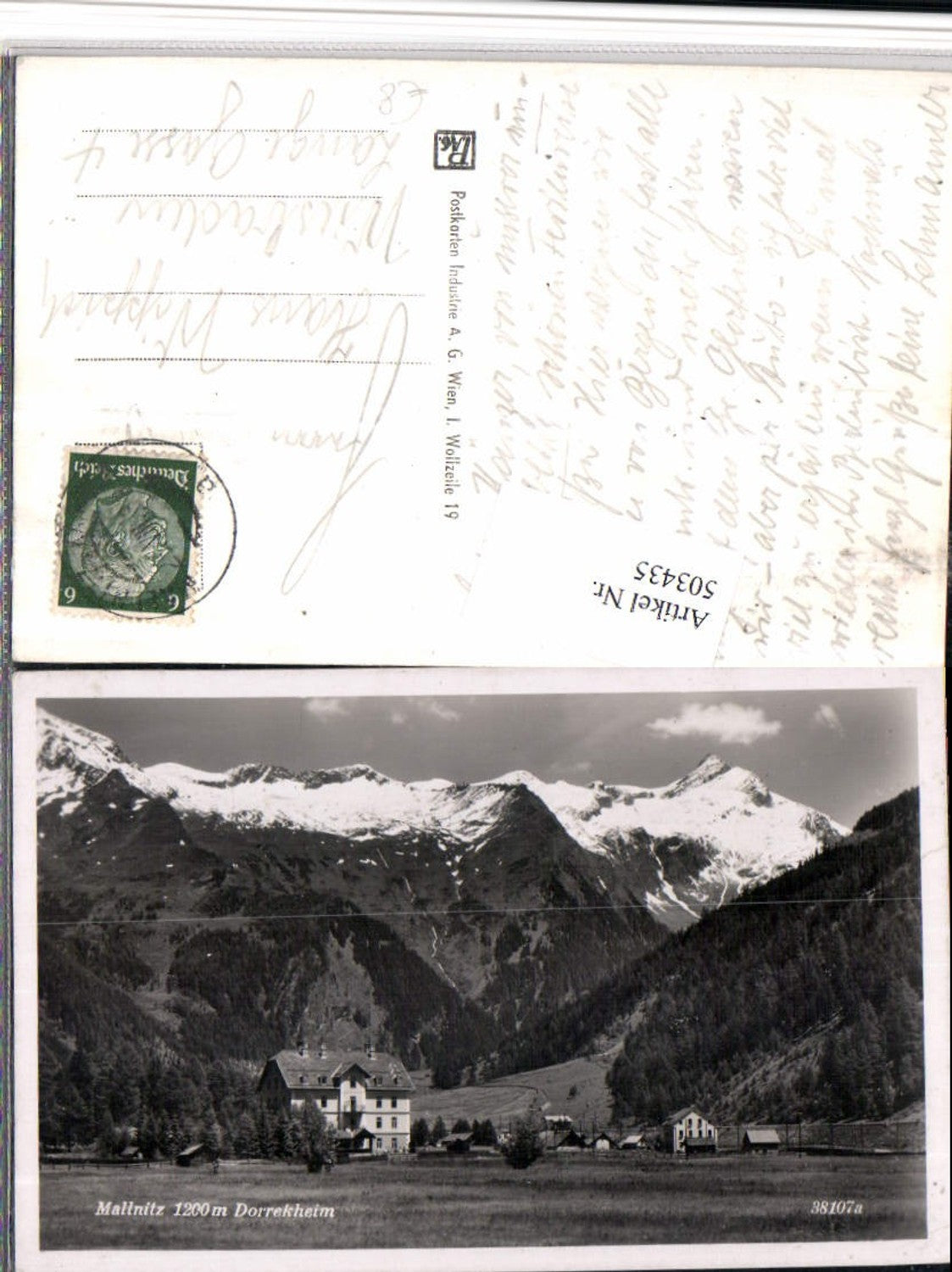 503435,Mallnitz Dorrekheim Bergkulisse