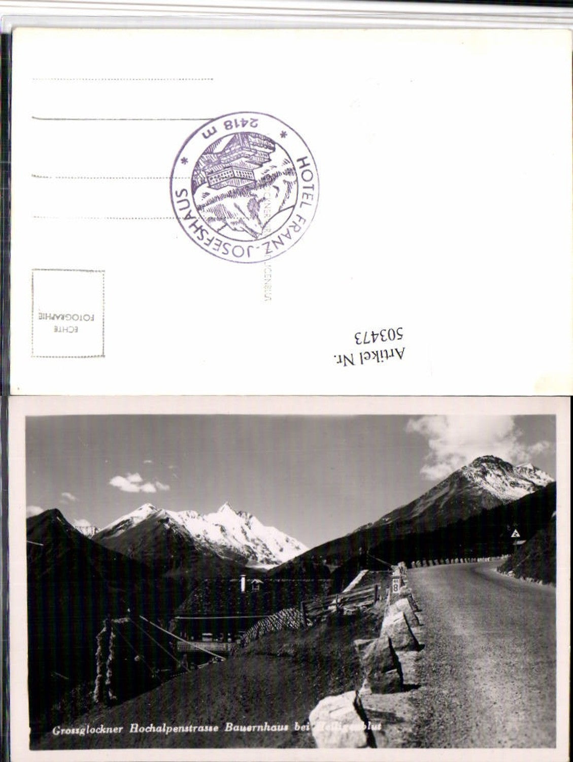 503473,Großglockner Hochalpenstraße Bauernhaus b. Heiligenblut Bergkulisse
