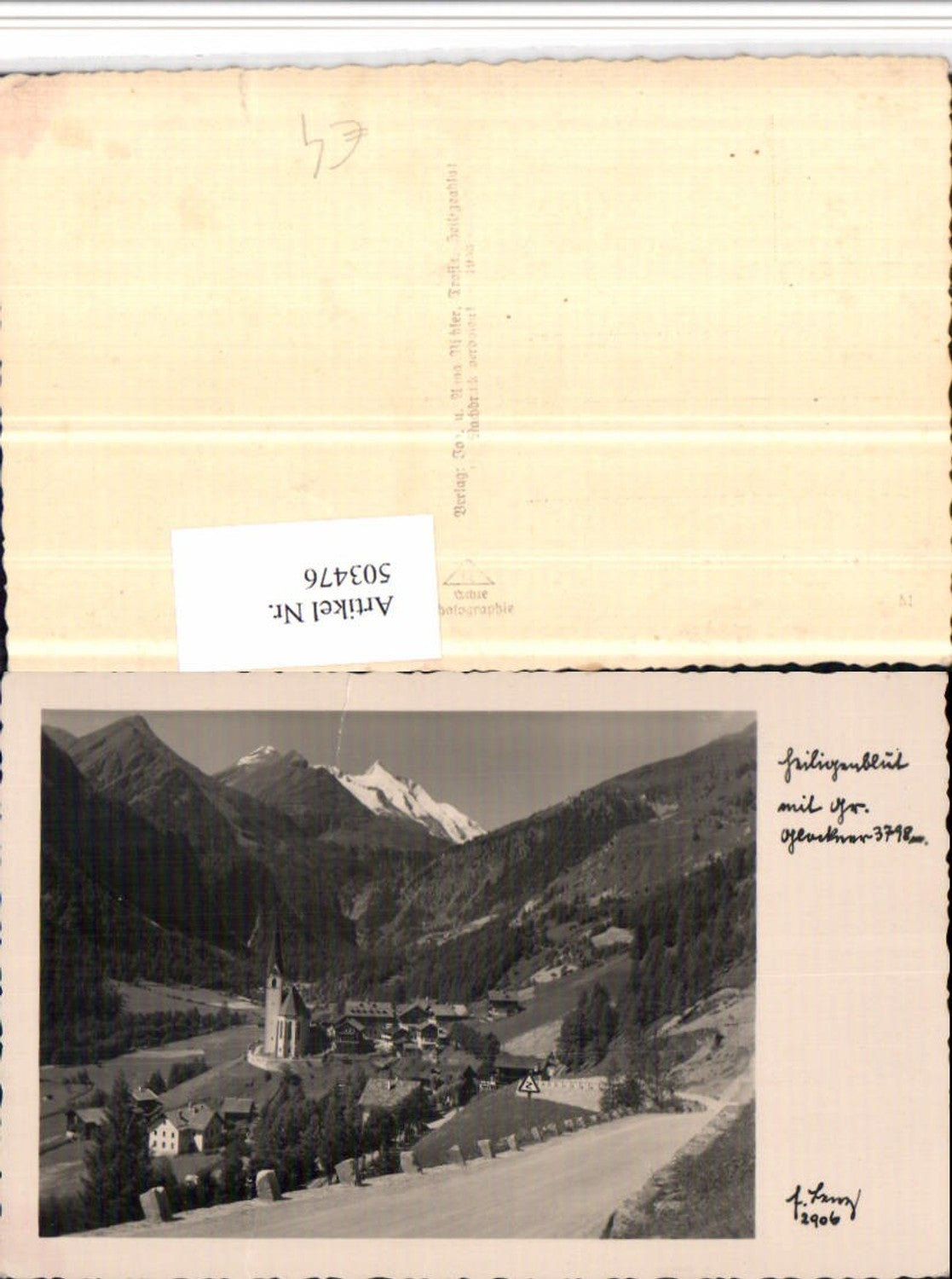 503476,Heiligenblut Totale m. Großglockner Bergkulisse
