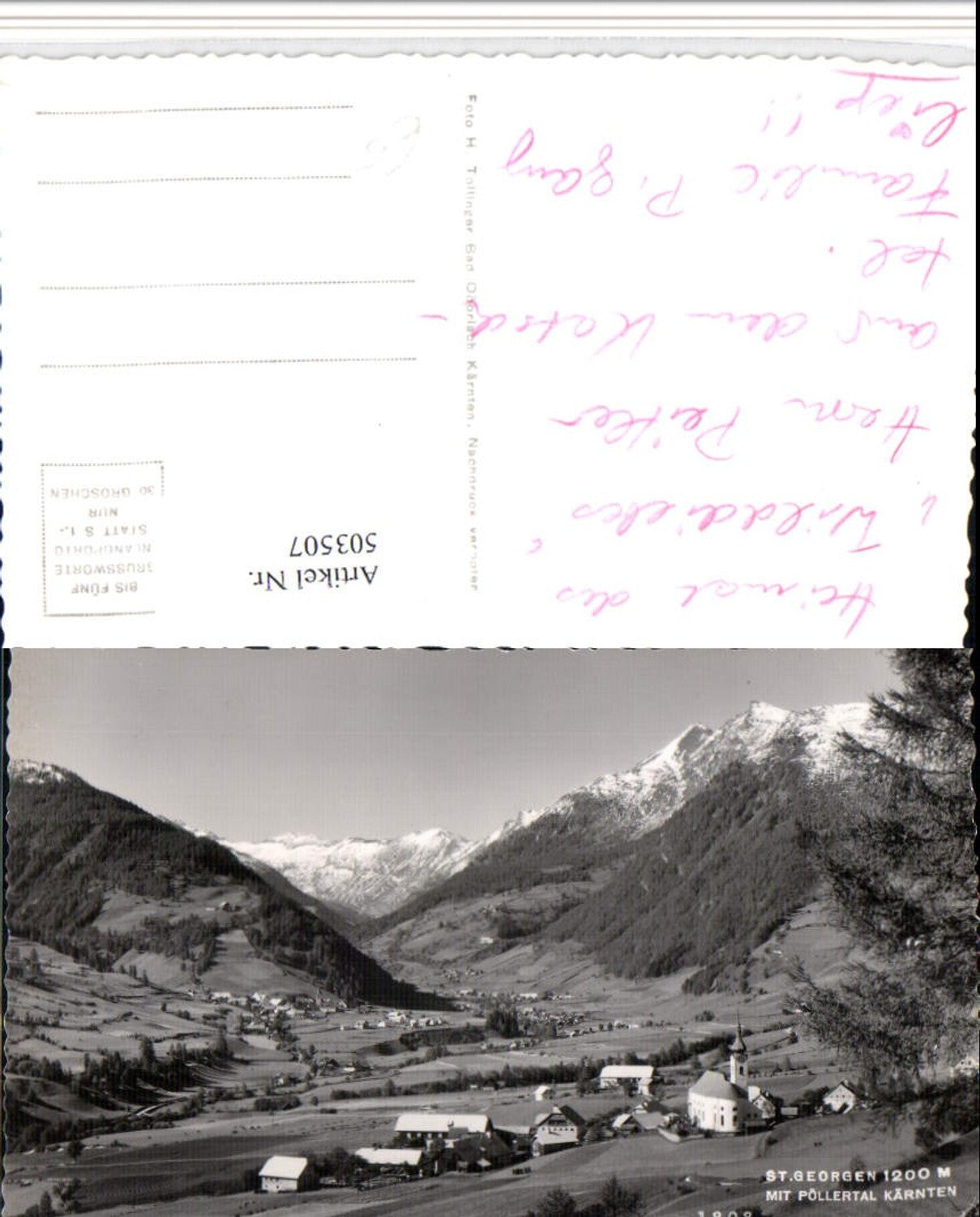 503507,St. Georgen im Pöllertal Totale Bergkulisse
