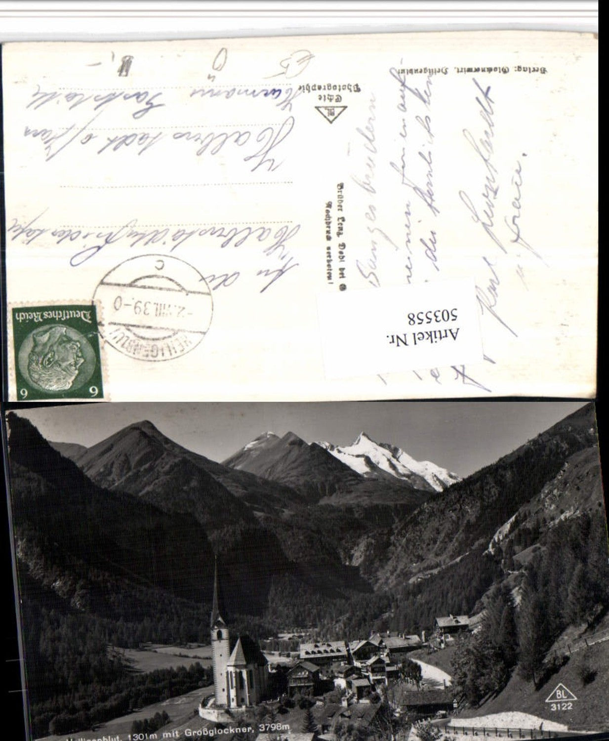 503558,Heiligenblut Totale m. Großglockner Bergkulisse