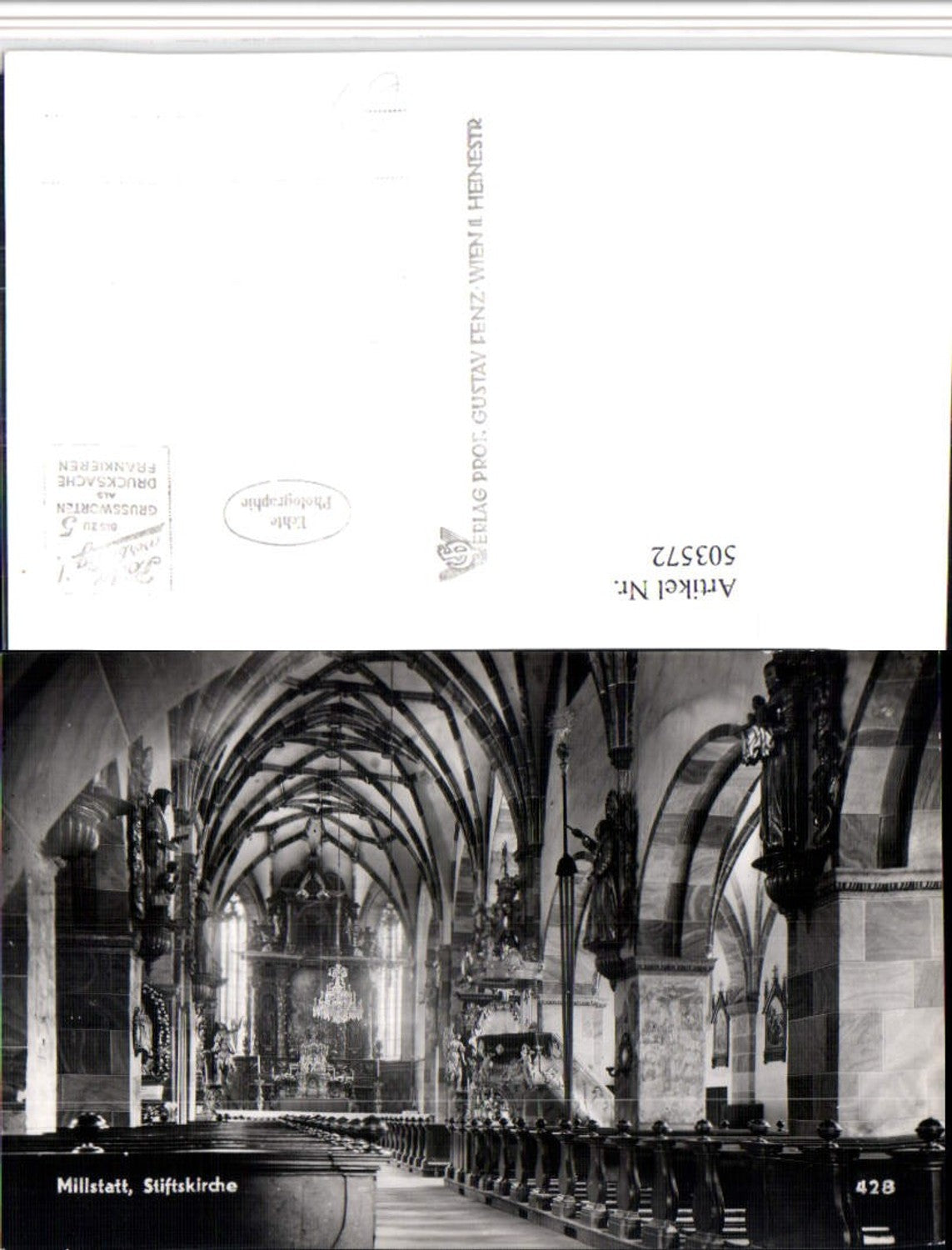 503572,Millstatt am See Stiftskirche Kirche Innenansicht