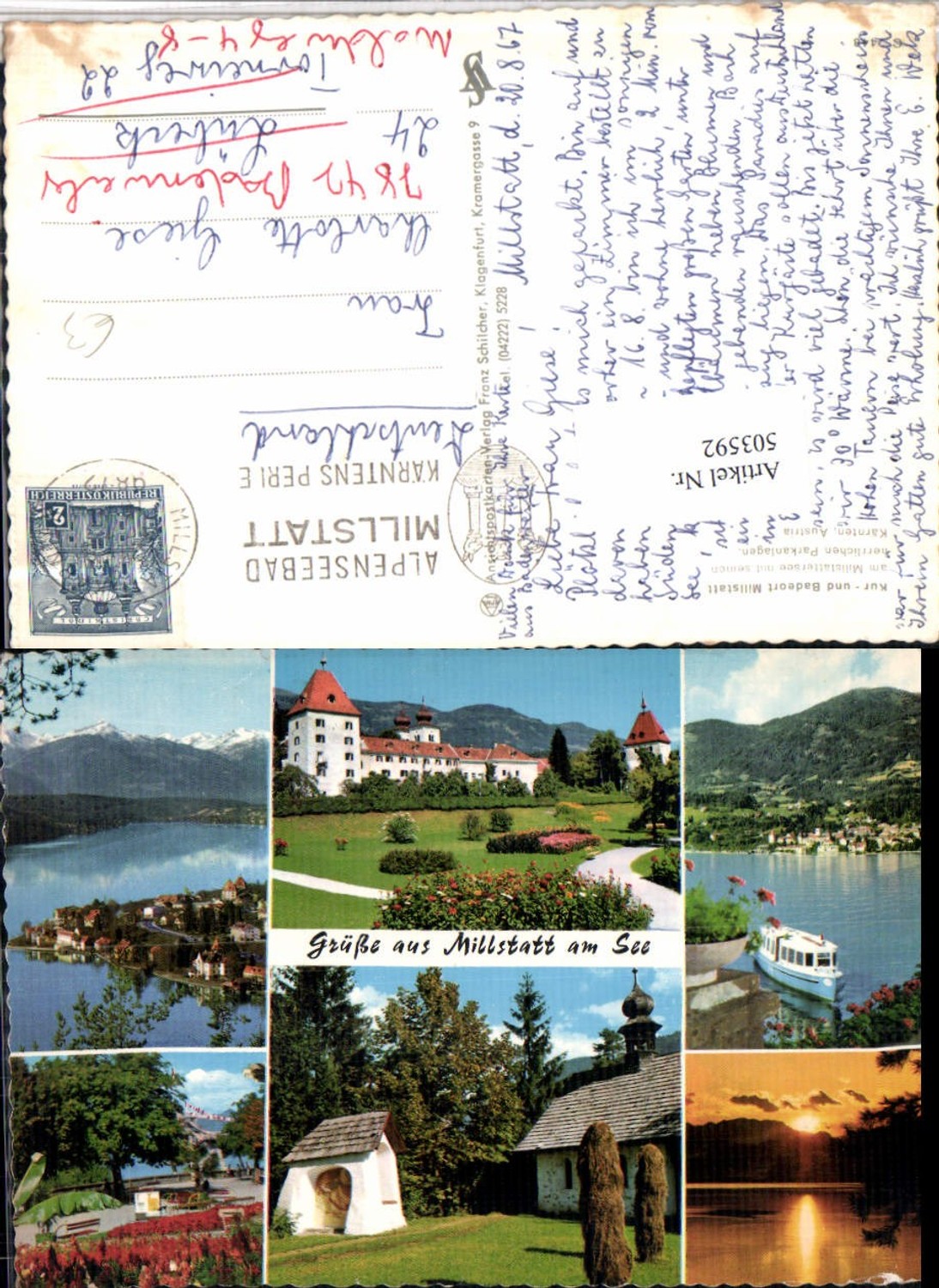 503592,Millstatt am Millstättersee Totale Stift Kapelle Mehrbildkarte