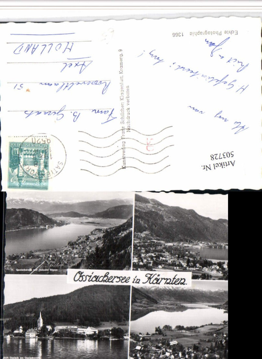 503728,Ossiachersee Sattndorf Ossiach Totale Mehrbildkarte
