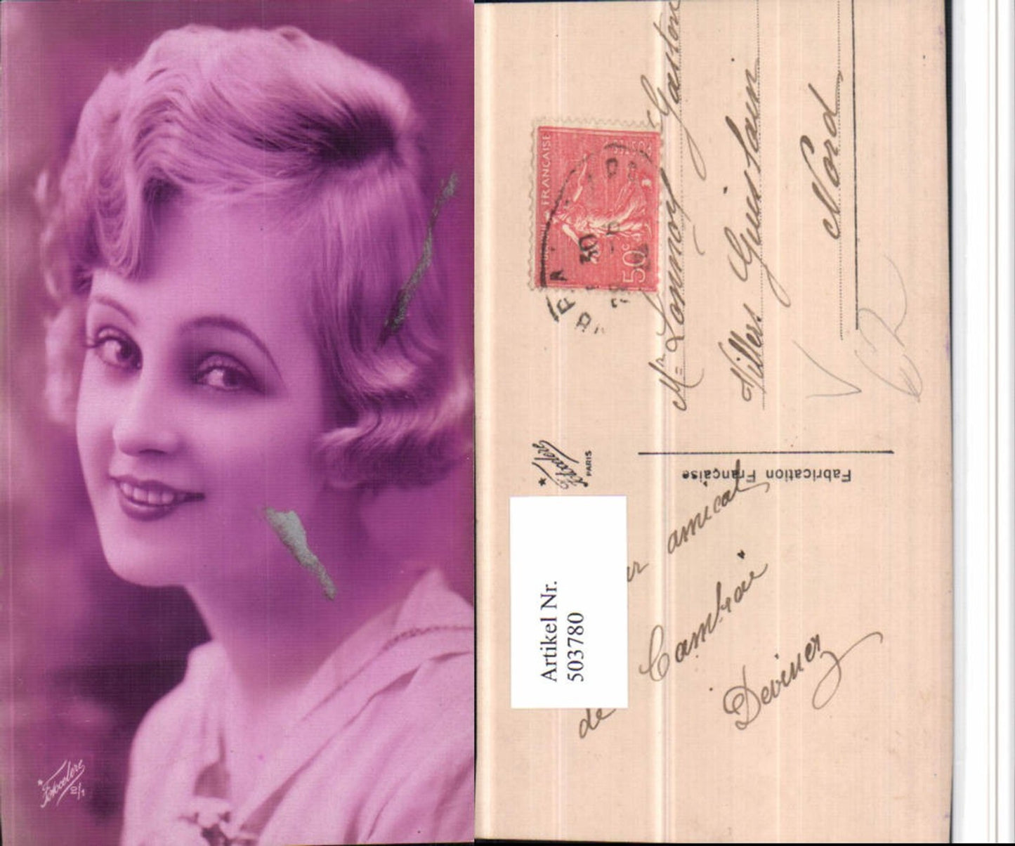 503780,Frau Portrait pub Fotocelere Paris 2/1
