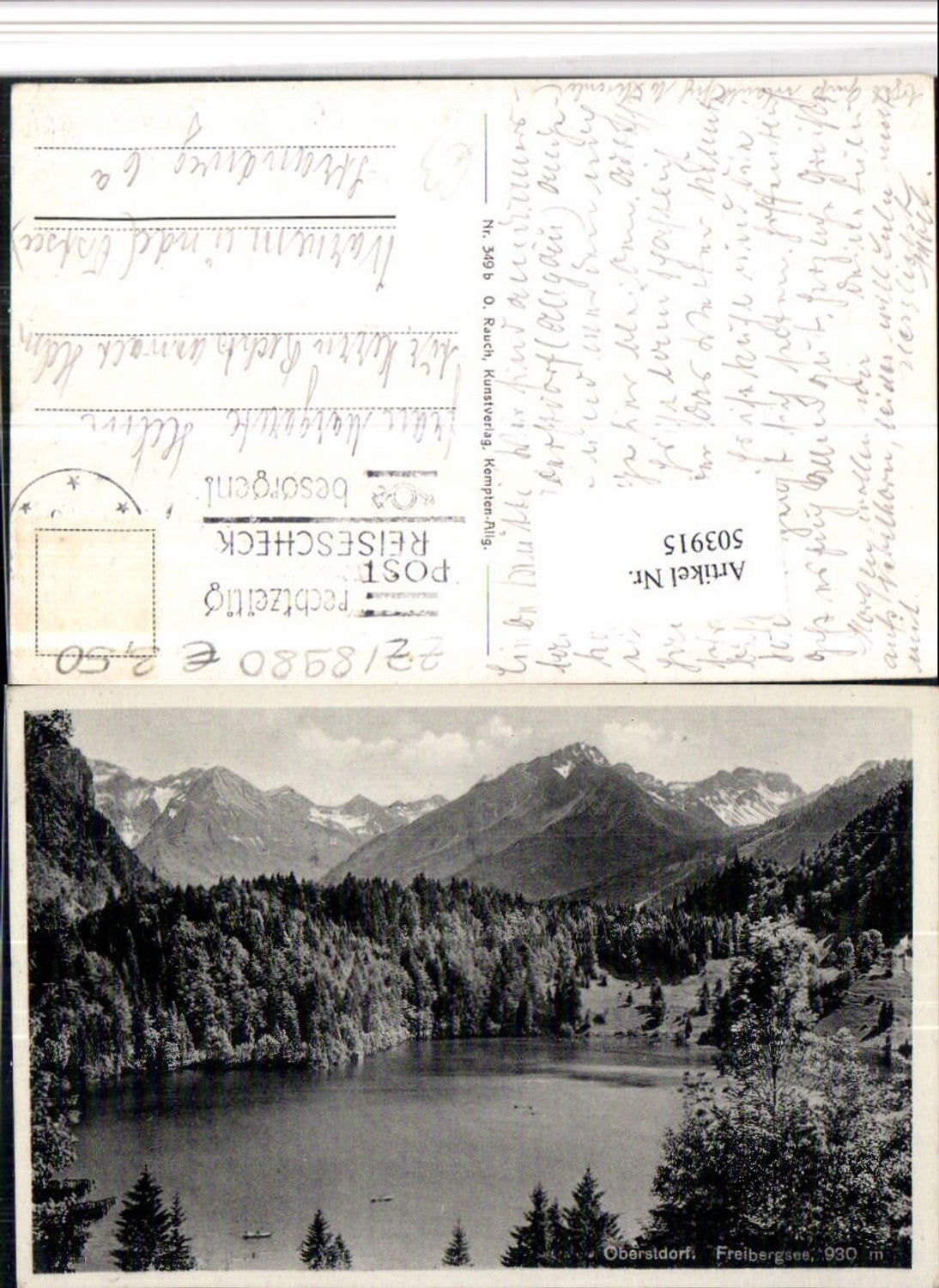 503915,Oberstdorf im Allgäu Freibergsee See Bergkulisse