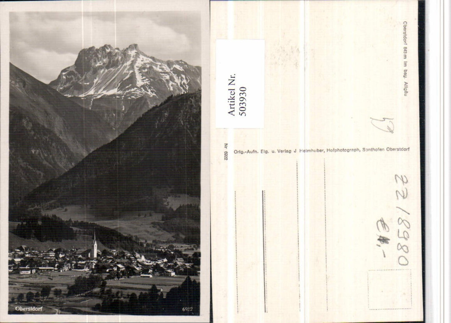 503930,Oberstdorf im Allgäu Totale Bergkulisse