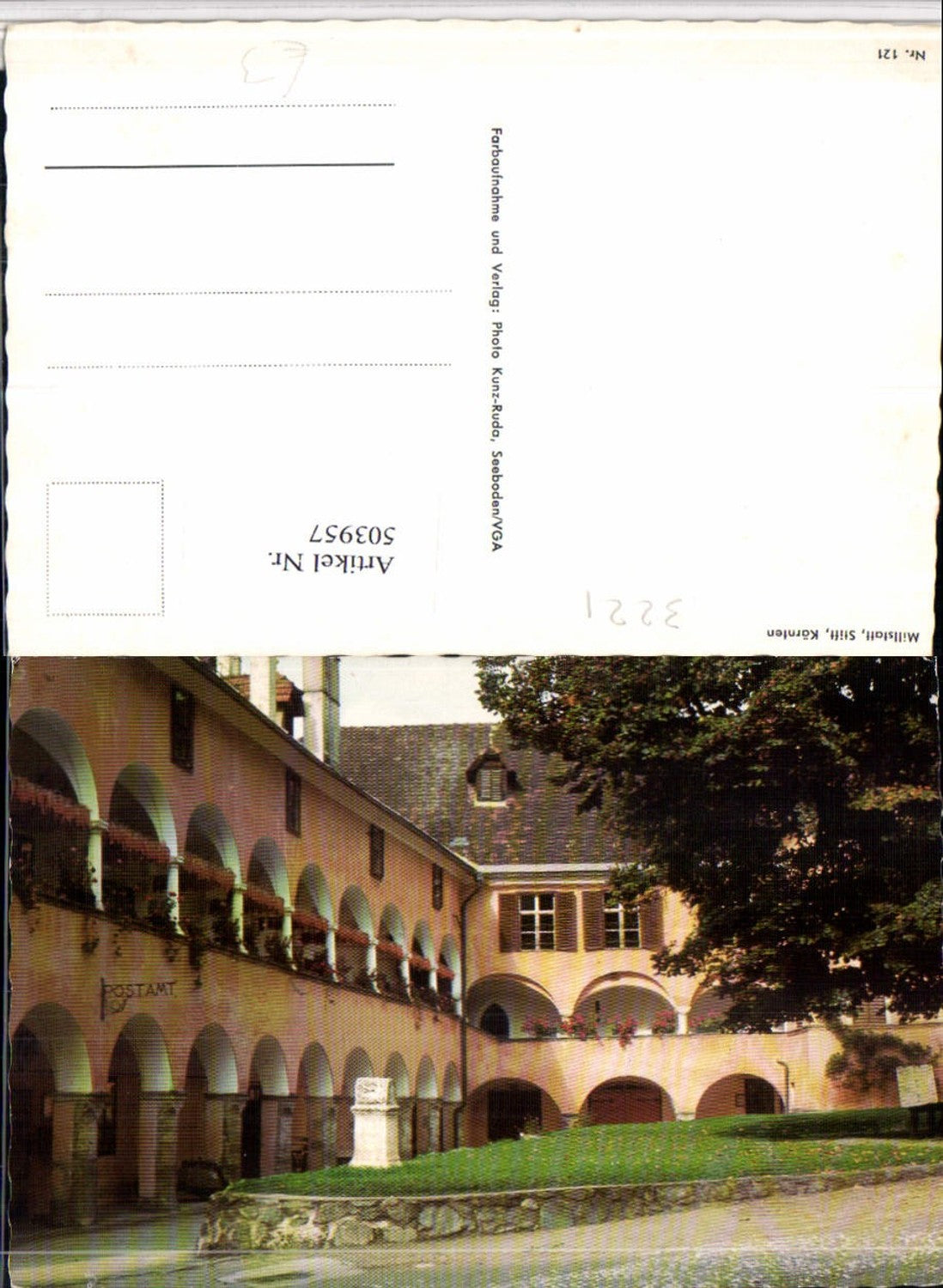 503957,Millstatt am See Stift Postamt Arkaden