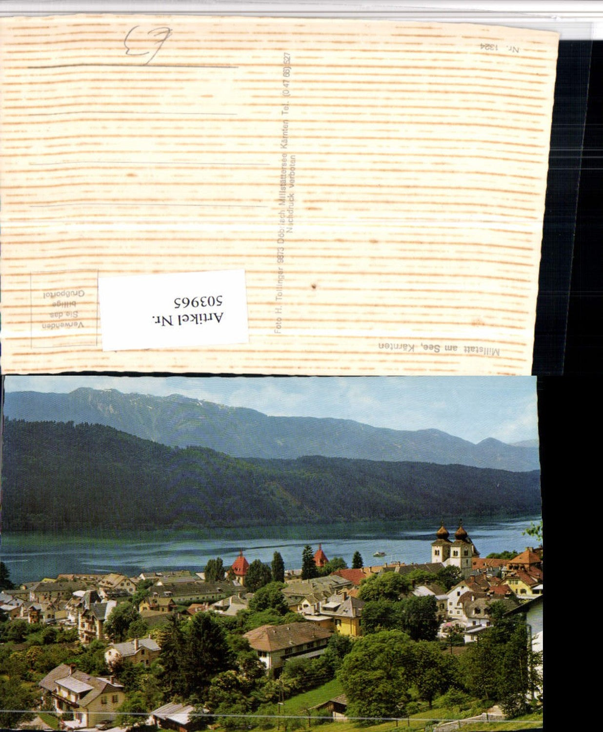 503965,Millstatt am See Teilansicht Bergkulisse