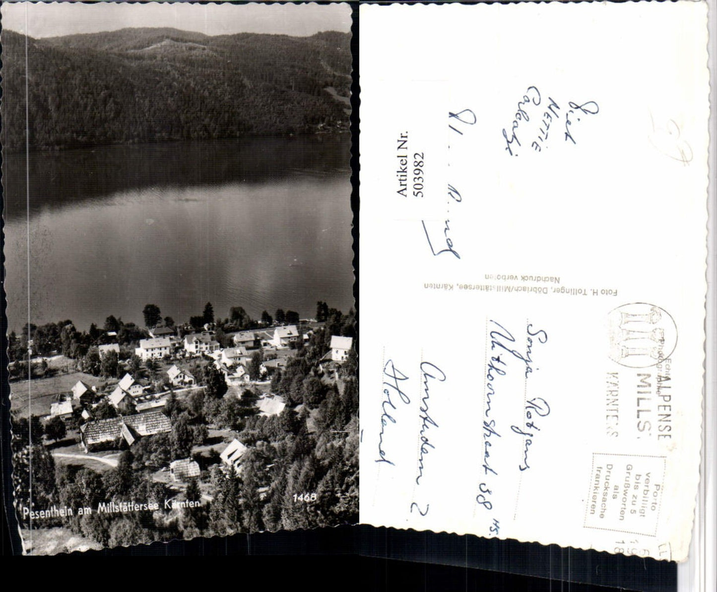 503982,Millstatt Pesenthein am Millstättersee Teilansicht
