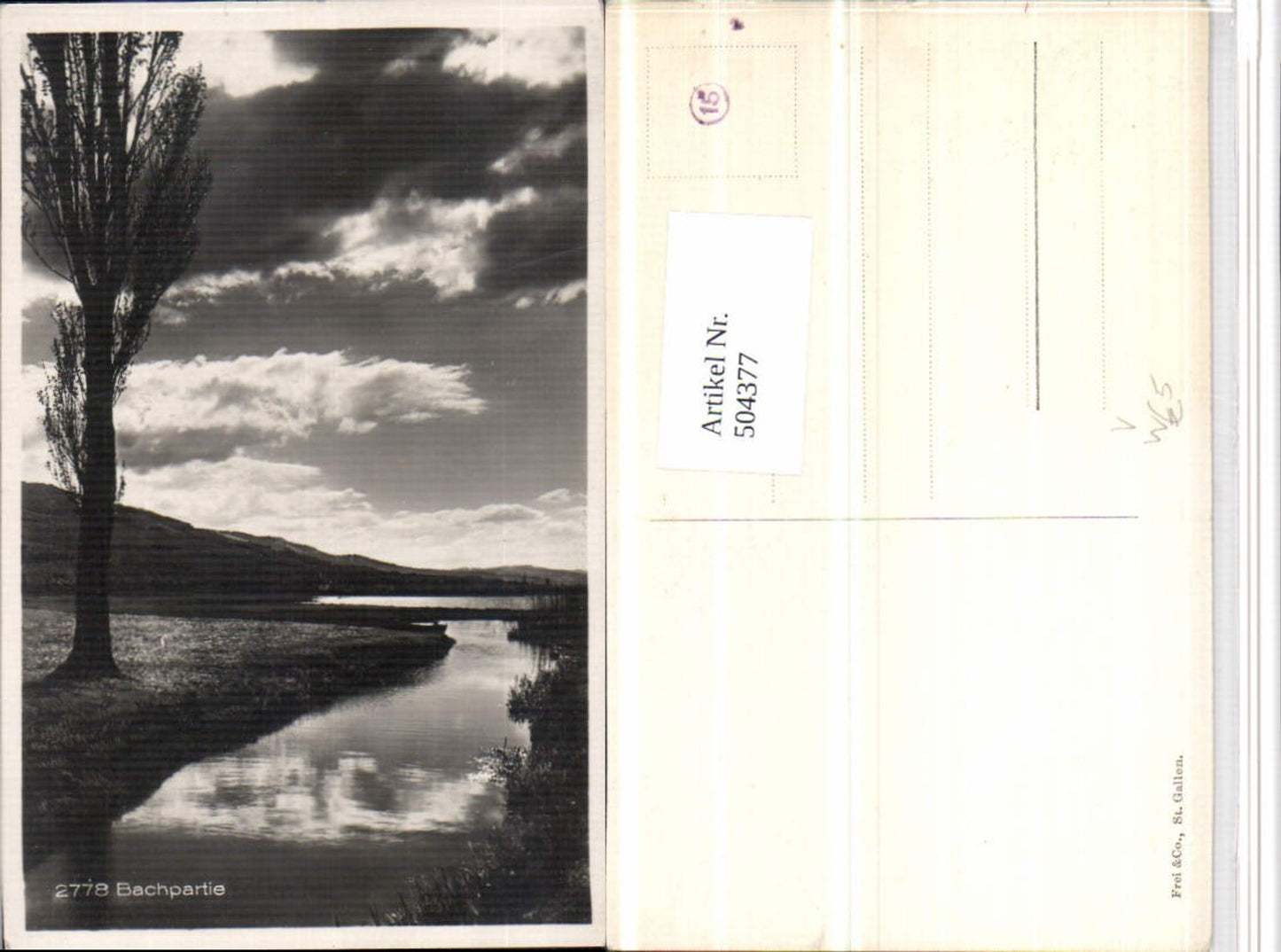 504377,Fotokunst Frei & Co St. Gallen 2778 Bachpartie Landschaft