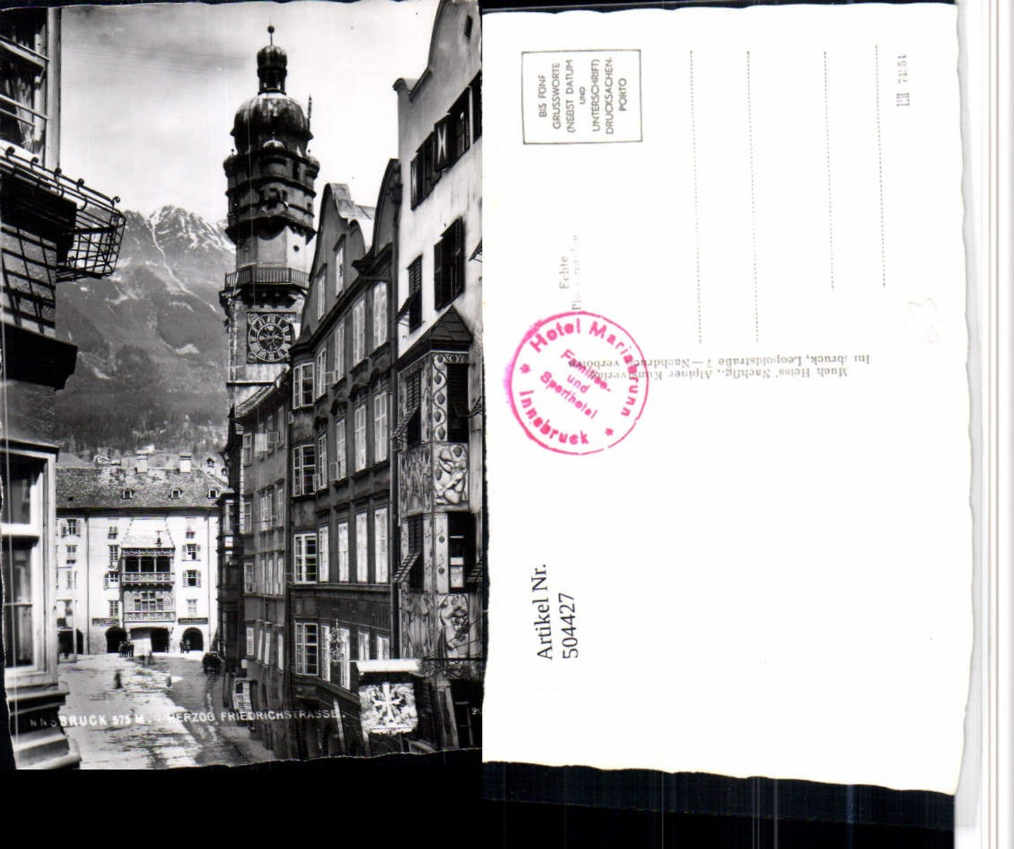 Alte Ansichtskarte – Old Postcard
