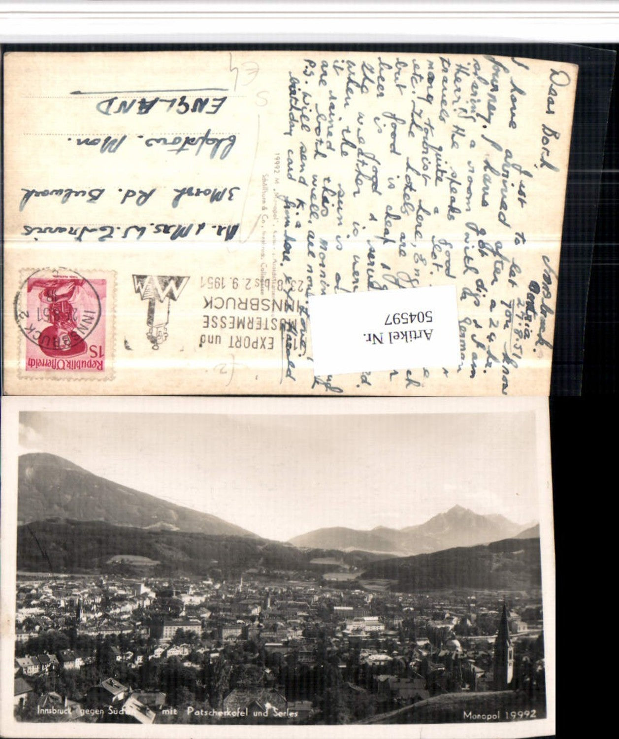 Alte Ansichtskarte – Old Postcard