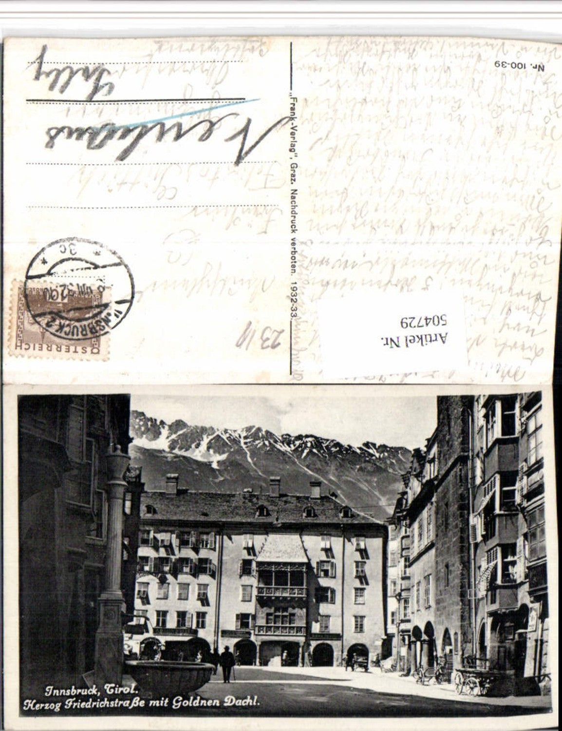 Alte Ansichtskarte – Old Postcard