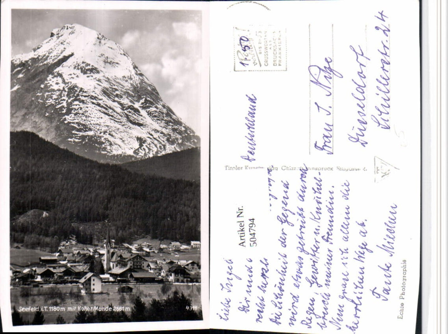 Alte Ansichtskarte – Old Postcard