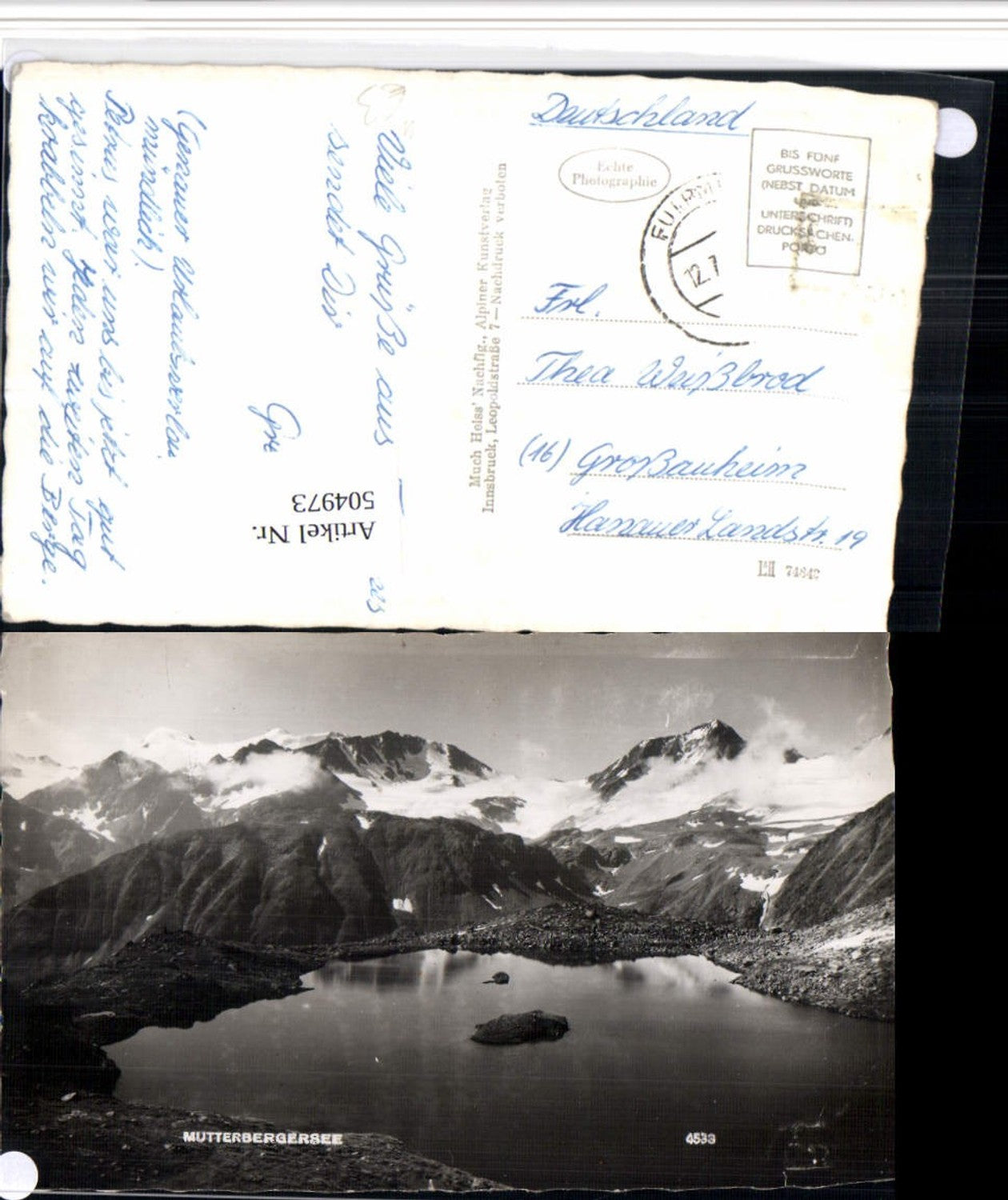 Alte Ansichtskarte – Old Postcard