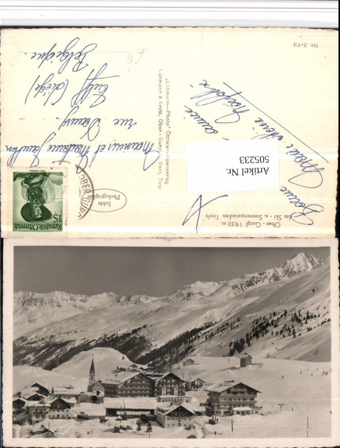 Alte Ansichtskarte – Old Postcard