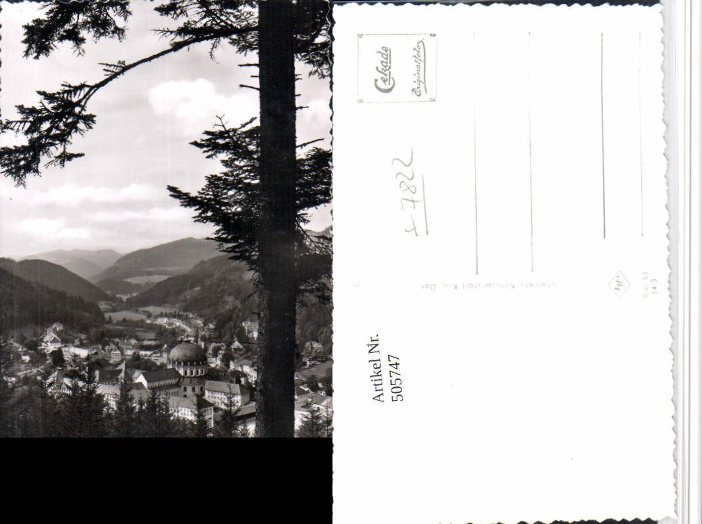 505747,St. Blasien im Schwarzwald Totale m. Kloster