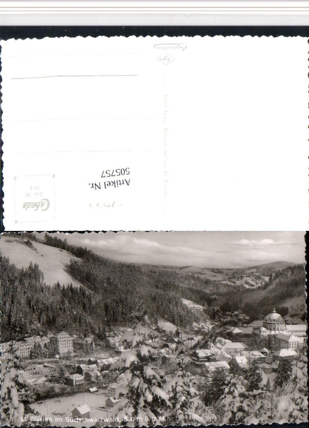 505757,St. Blasien im Schwarzwald Totale Winterbild