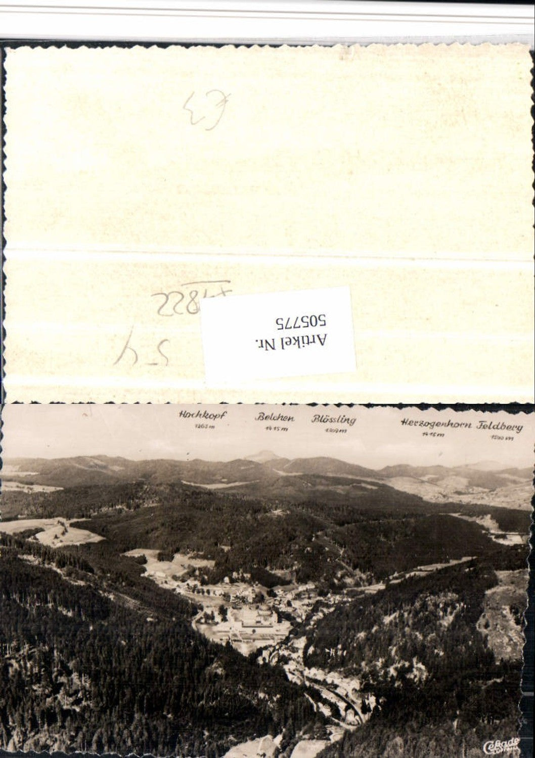 505775,St. Blasien im Schwarzwald Totale Fliegeraufnahme