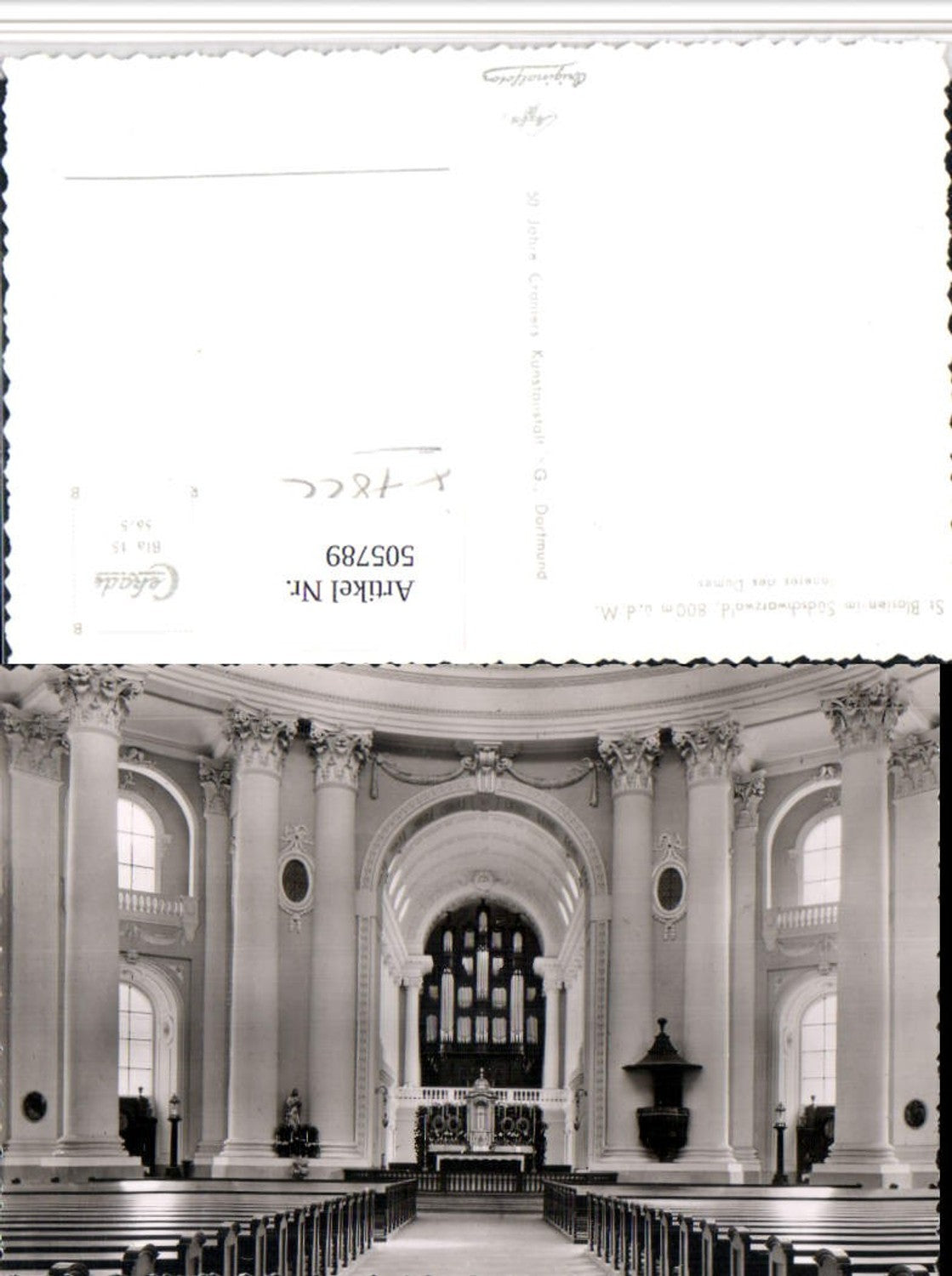 505789,St. Blasien im Schwarzwald Dom Kirche Innenansicht