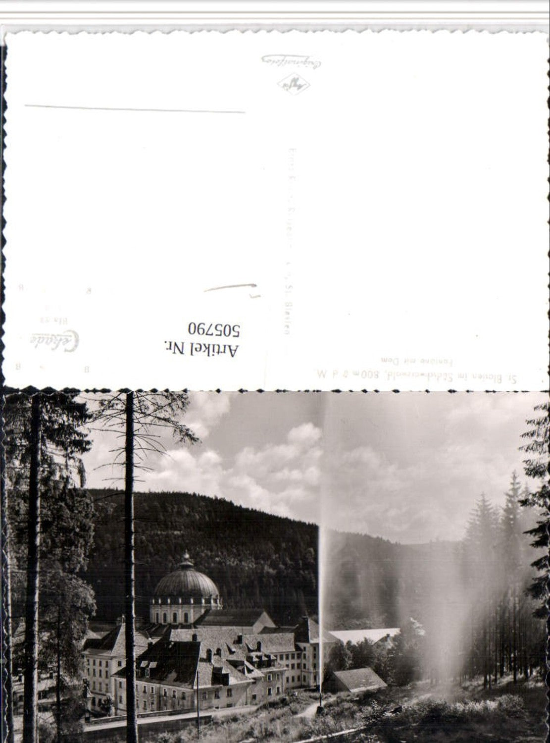 505790,St. Blasien im Schwarzwald Dom Kirche Fontäne