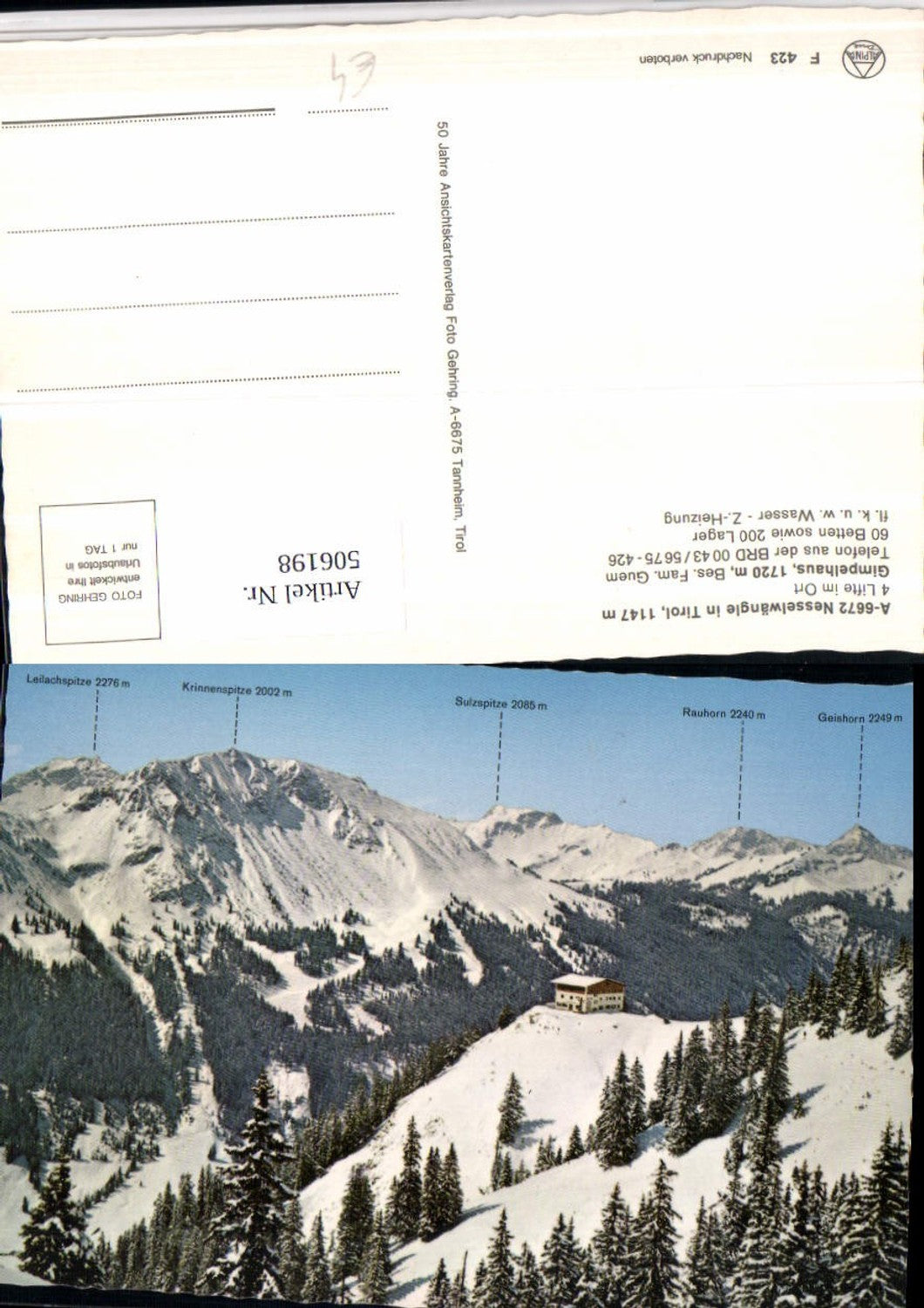 Alte Ansichtskarte – Old Postcard