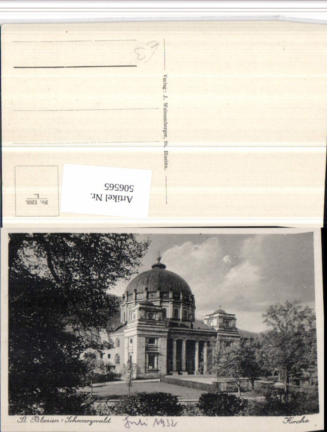 506565,St. Blasien im Schwarzwald Dom Kirche