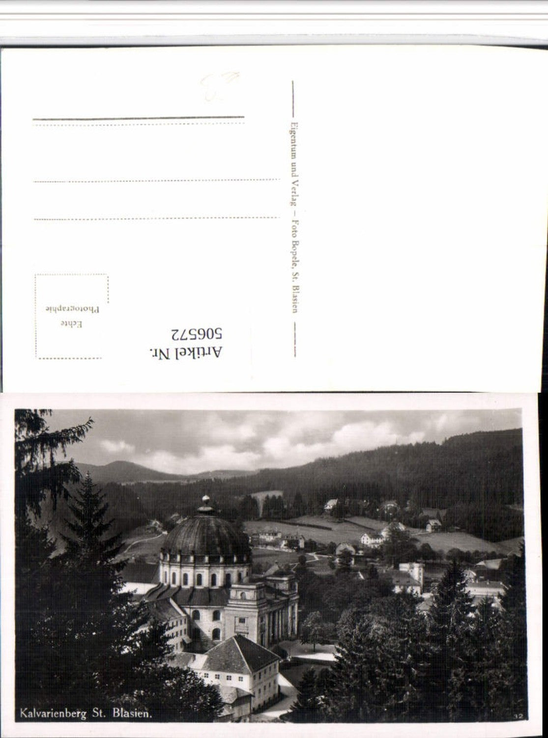 506572,St. Blasien im Schwarzwald Teilansicht Dom vom Kalvarienberg
