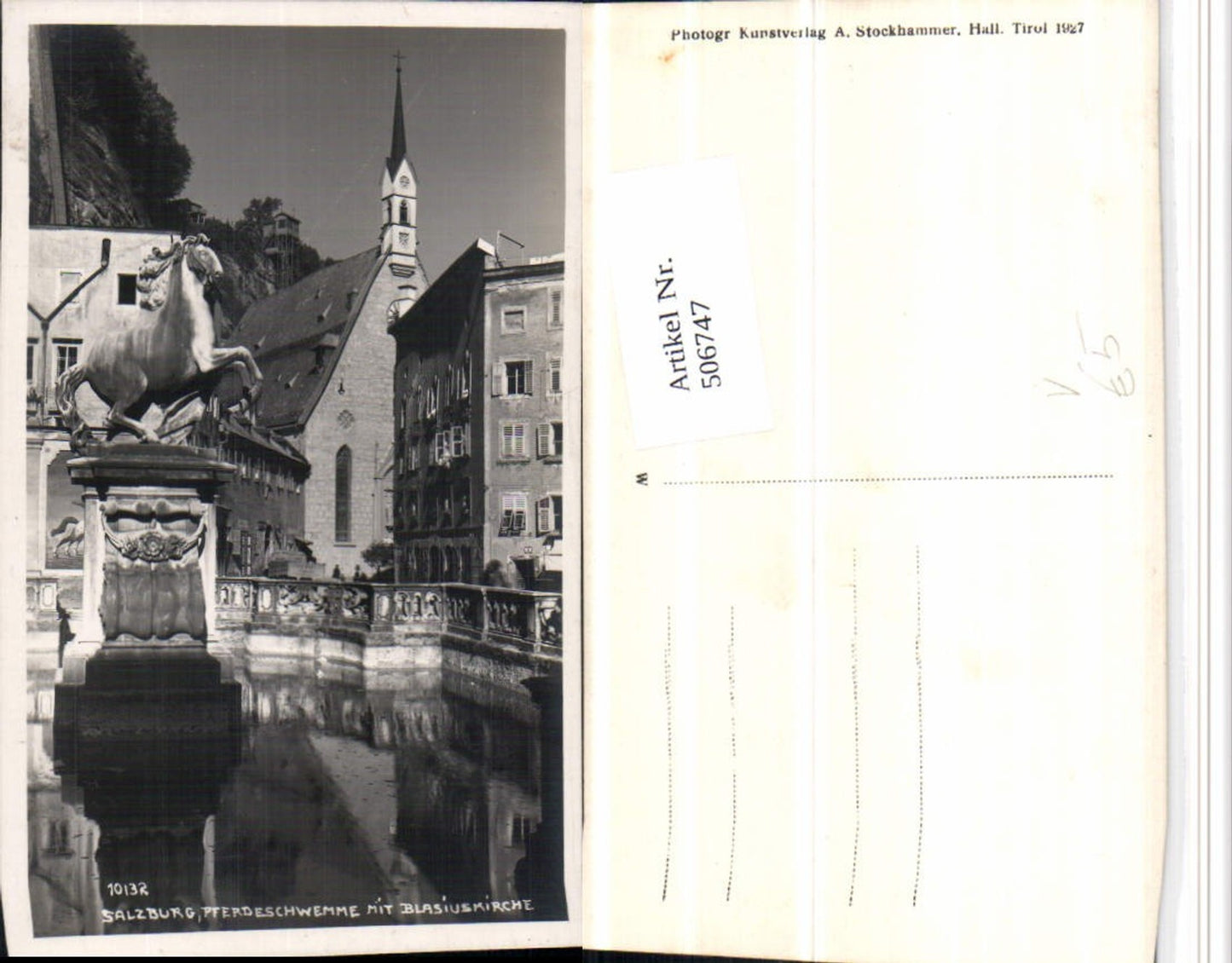 506747,Salzburg Pferdeschwemme m. Blasiuskirche pub A. Stockhammer 10132