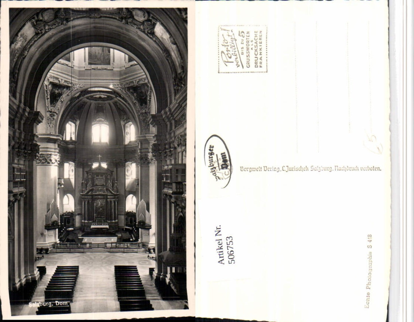 506753,Salzburg Dom Kirche Innenansicht