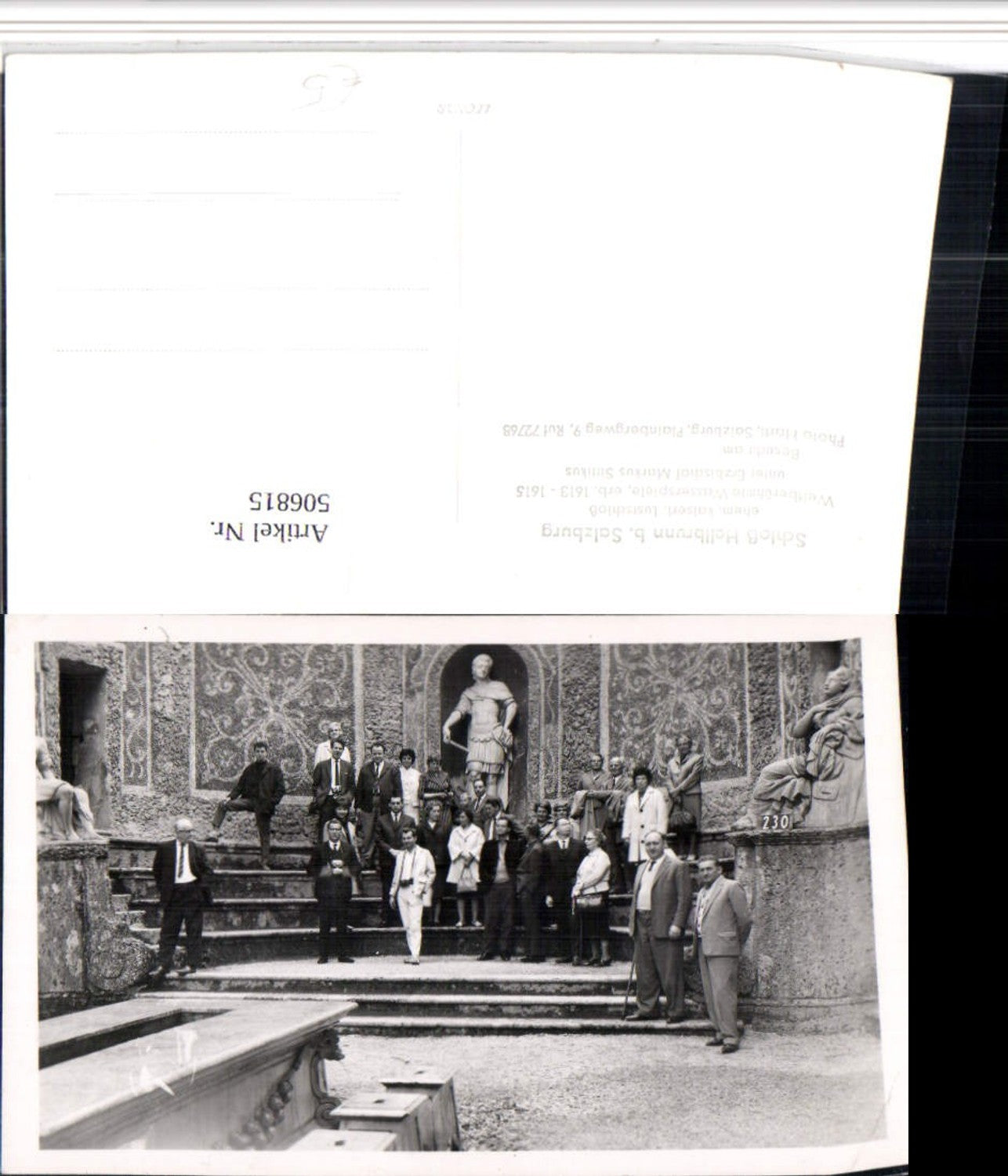 506815,Salzburg Schloss Hellbrunn Wasserspiele Gruppenbild
