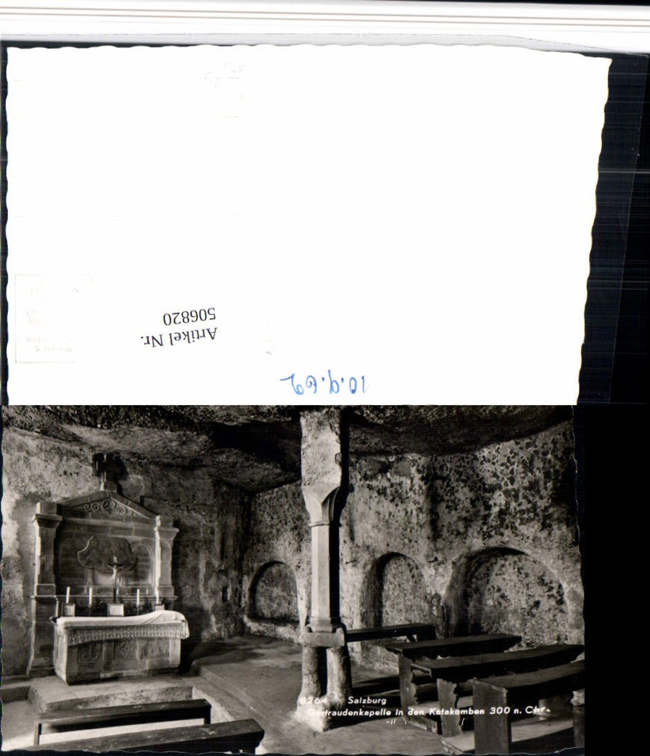 506820,Salzburg Katakomben Gertraudenkapelle Altar pub Rhomberg 8264