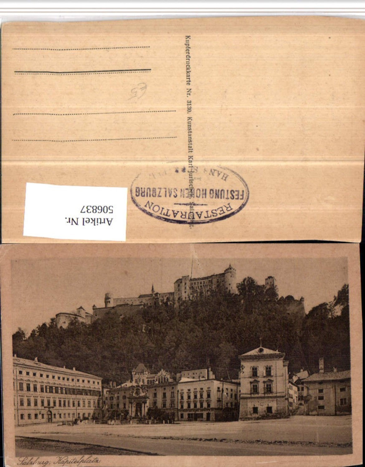506837,Salzburg Kapitelplatz m. Festung
