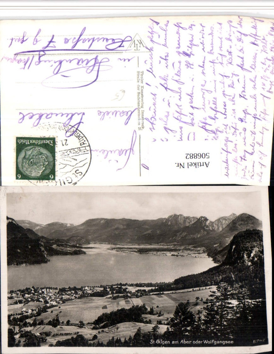 506882, St. Gilgen am Albis Wolfgangsee Total mountain scenery