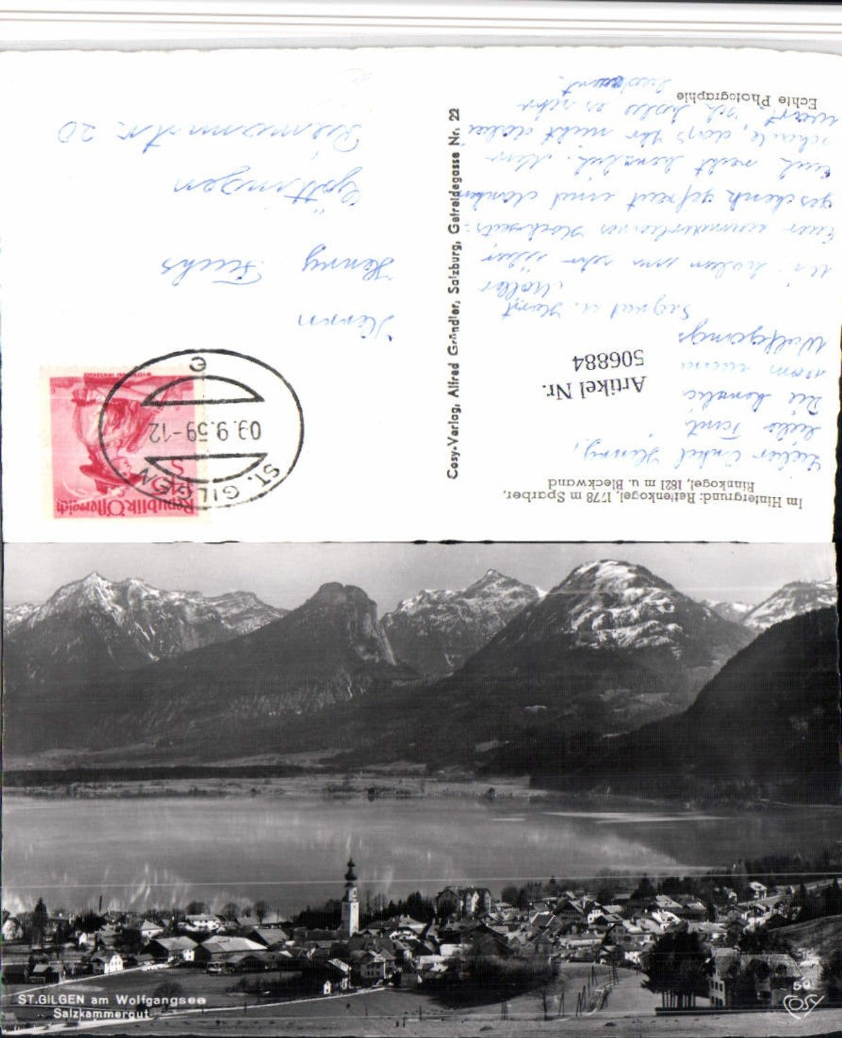 506884, St. Gilgen on Lake Wolfgang, Total mountain scenery, pub Cosy 59