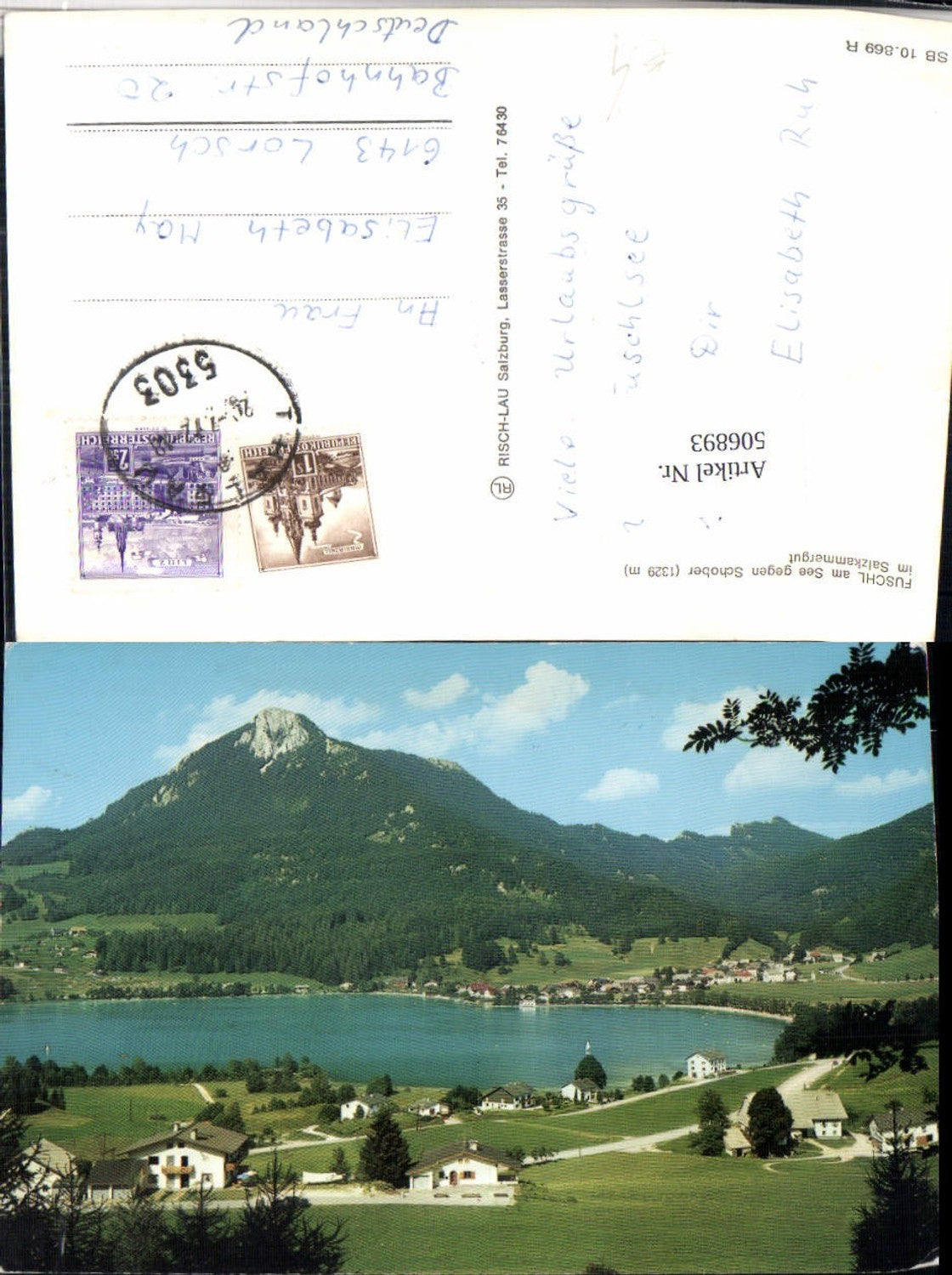 506893, Fuschl am See, view towards Schober mountain scenery