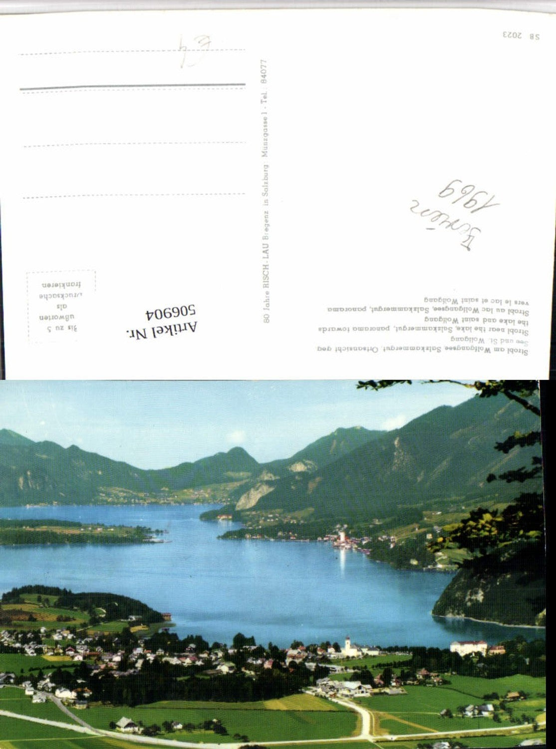 506904, Strobl on Lake Wolfgangsee Total mountain scenery
