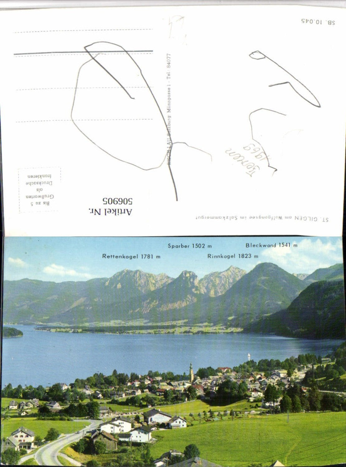506905, St. Gilgen on Lake Wolfgang, total mountain scenery, pub Risch-Lau